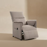 Fauteuil relax électrique HOMCOM – Dossier inclinable 160° – Tissu résistant kaki foncé