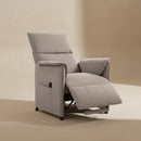 Fauteuil relax électrique HOMCOM – Dossier inclinable 160° – Tissu résistant kaki foncé