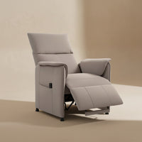 Fauteuil relax électrique HOMCOM – Dossier inclinable 160° – Tissu résistant kaki foncé